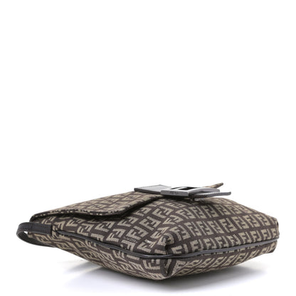 Fendi Zucchino Vitello Tube Messenger Bag Testa di Moro Beige 4 of 8