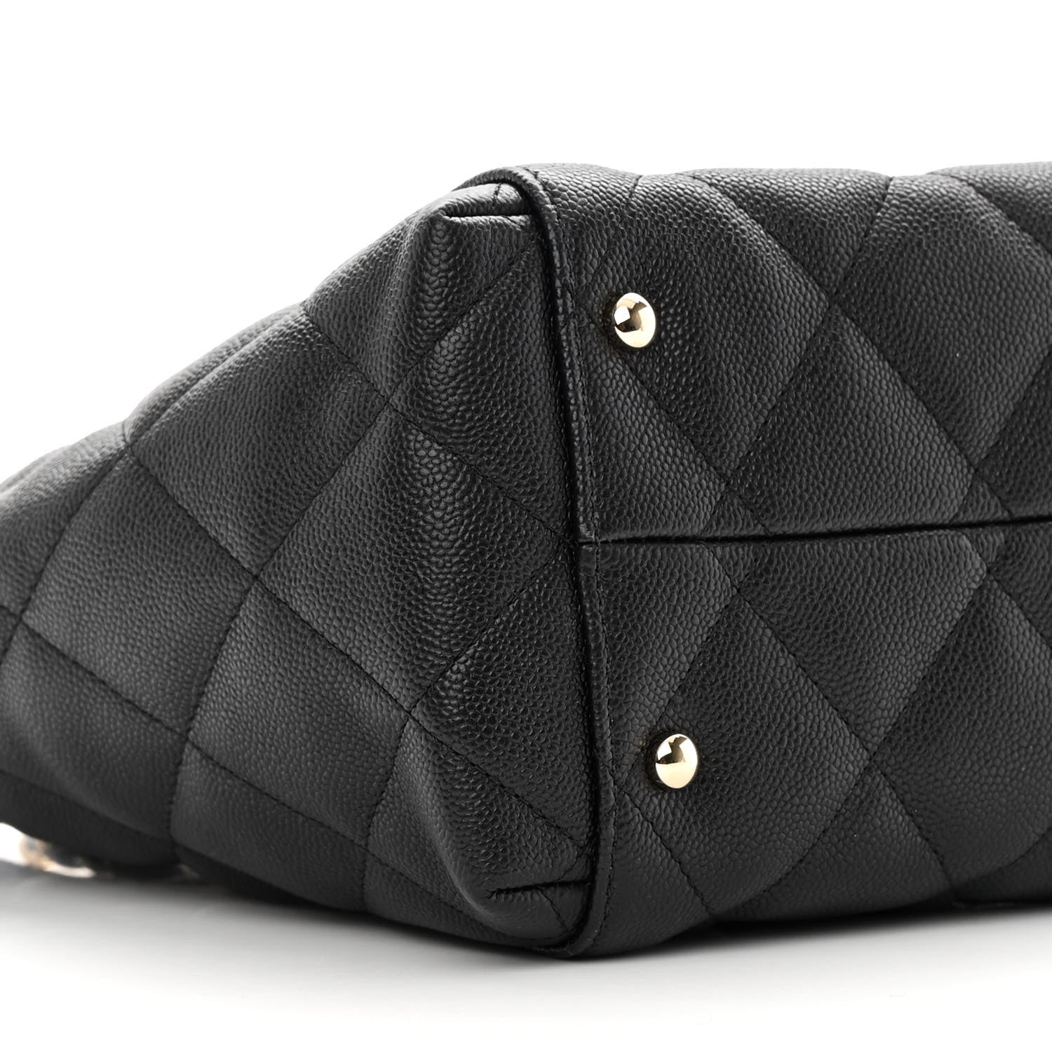 Chanel Caviar Quilted Small Shopping Tote Black 9 of 12