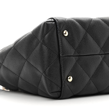 Chanel Caviar Quilted Small Shopping Tote Black 9 of 12