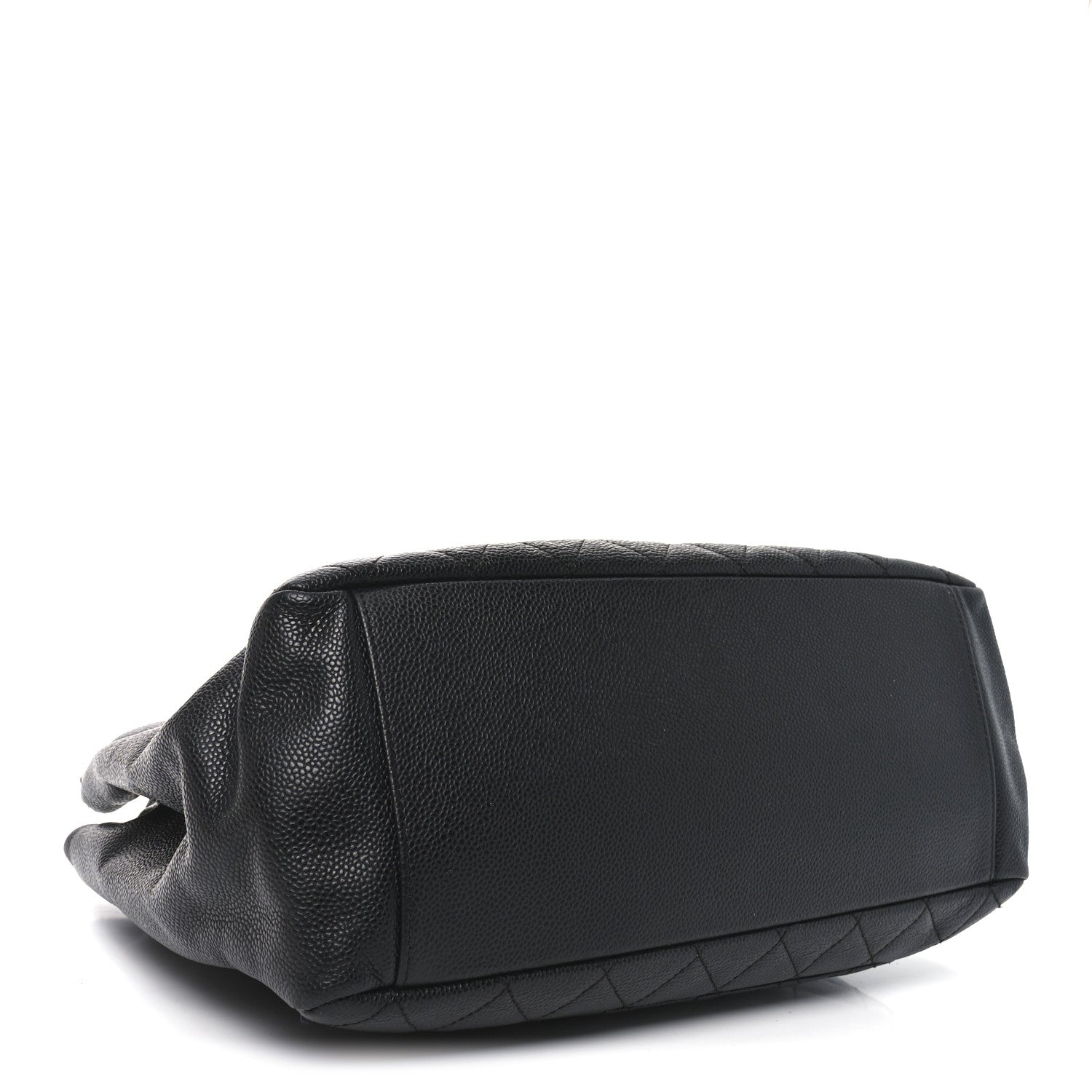Chanel Caviar Quilted Grand Shopping Tote GST Black 4 of 10