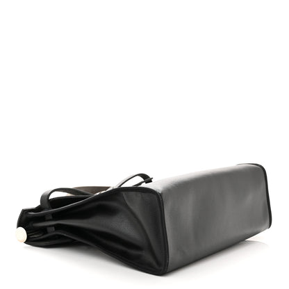 Hermes Toile H Berline Vache Hunter Herbag Zip PM 31 Black Ecru 5 of 15