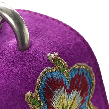 Gucci Suede Dragon Embroidered Medium Dionysus Shoulder Bag Bright Purple Multicolor 11 of 11