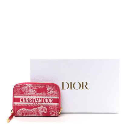 Christian Dior Technical Fabric Embroidered Toile De Jouy DiorTravel Detachable Card Holder Red 7 of 7