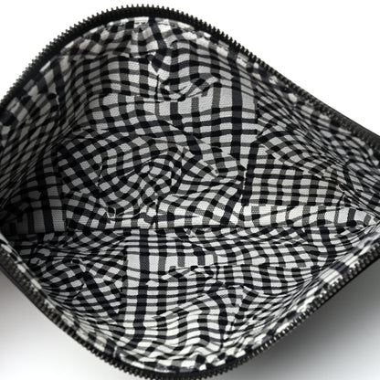 MCM Visetos Anya Shopper Tote Pouch Black 4 of 4