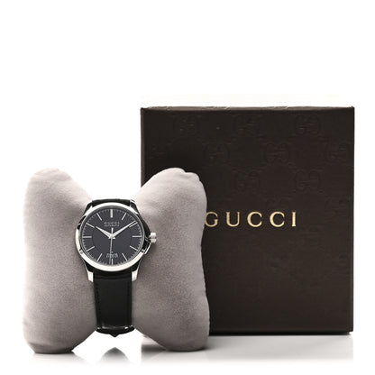Gucci Stainless Steel Calfskin 38mm G-Timeless Automatic Watch Black 5 of 5