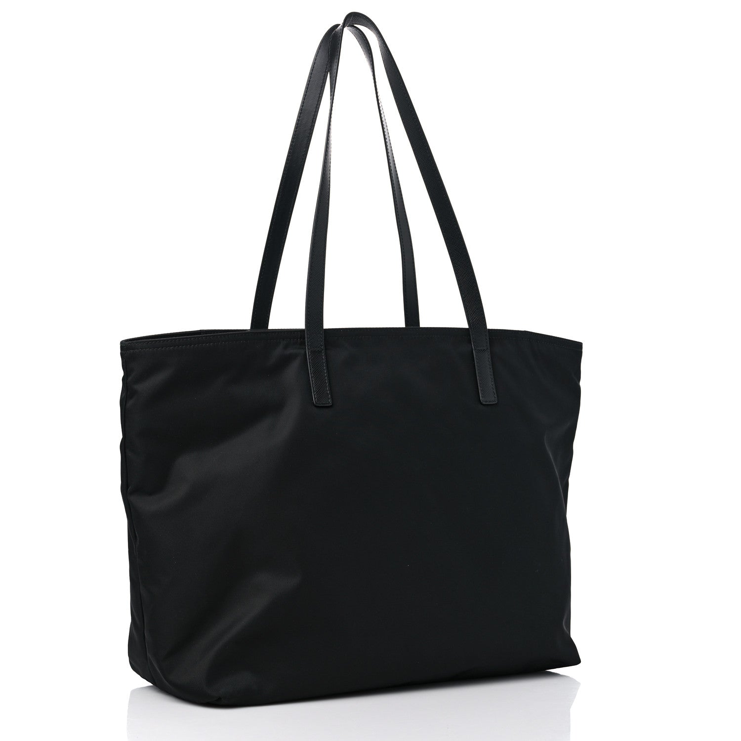 Prada Tessuto Nylon Vela Saffiano Tote Black 3 of 8