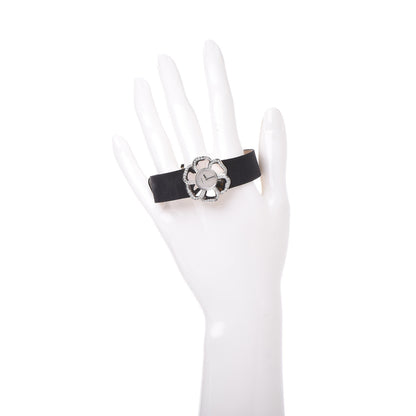 Chanel 18K White Gold Satin Diamond Mother of Pearl 27mm Camellia Quartz Watch 2 of 7