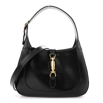 Gucci Boarded Dyana Lux Calfskin Small Jackie 1961 Hobo Black 1 of 10
