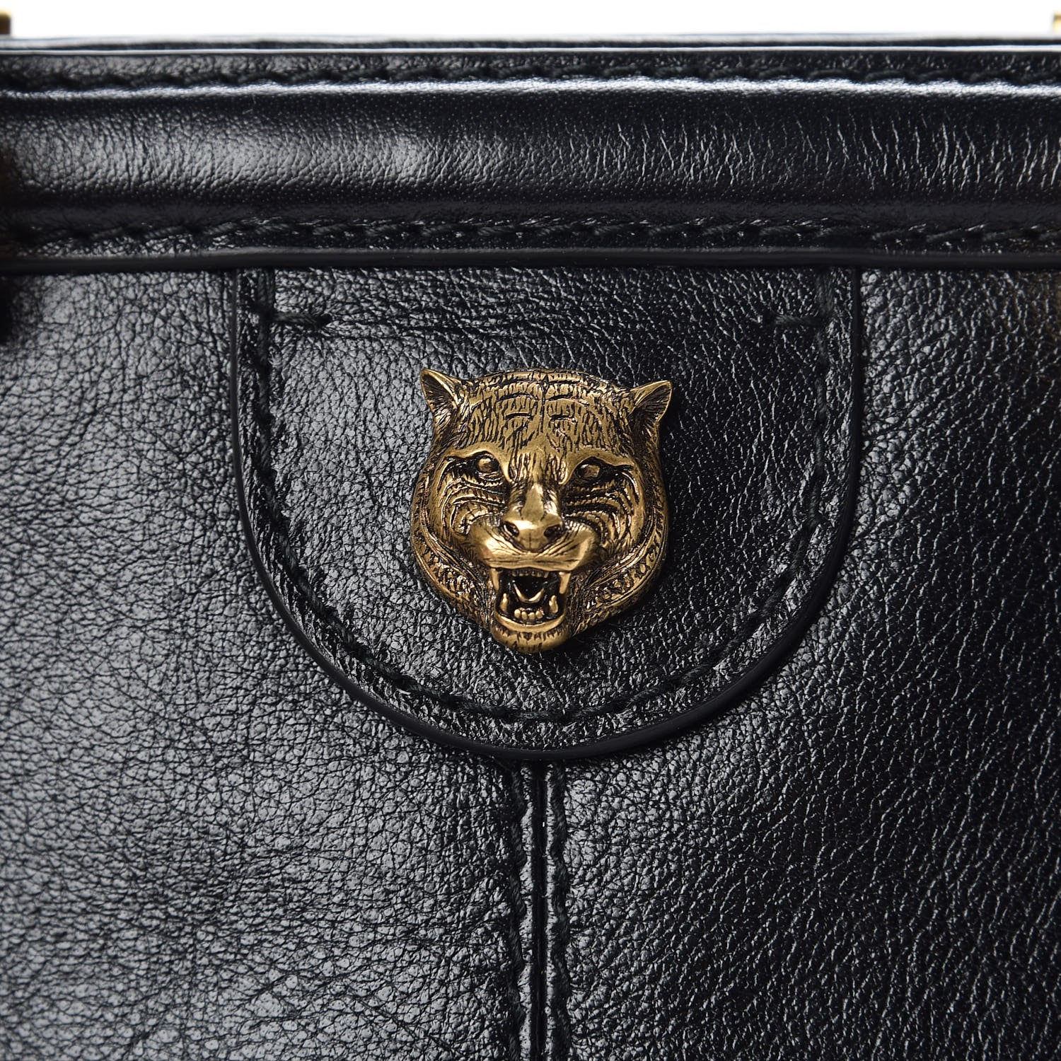 Gucci Calfskin Medium Re(Belle) Top Handle Bag Black 10 of 10