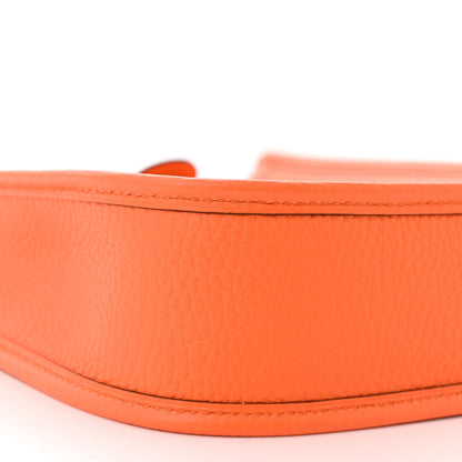 Hermes Taurillon Clemence Evelyne TPM Orange 9 of 11
