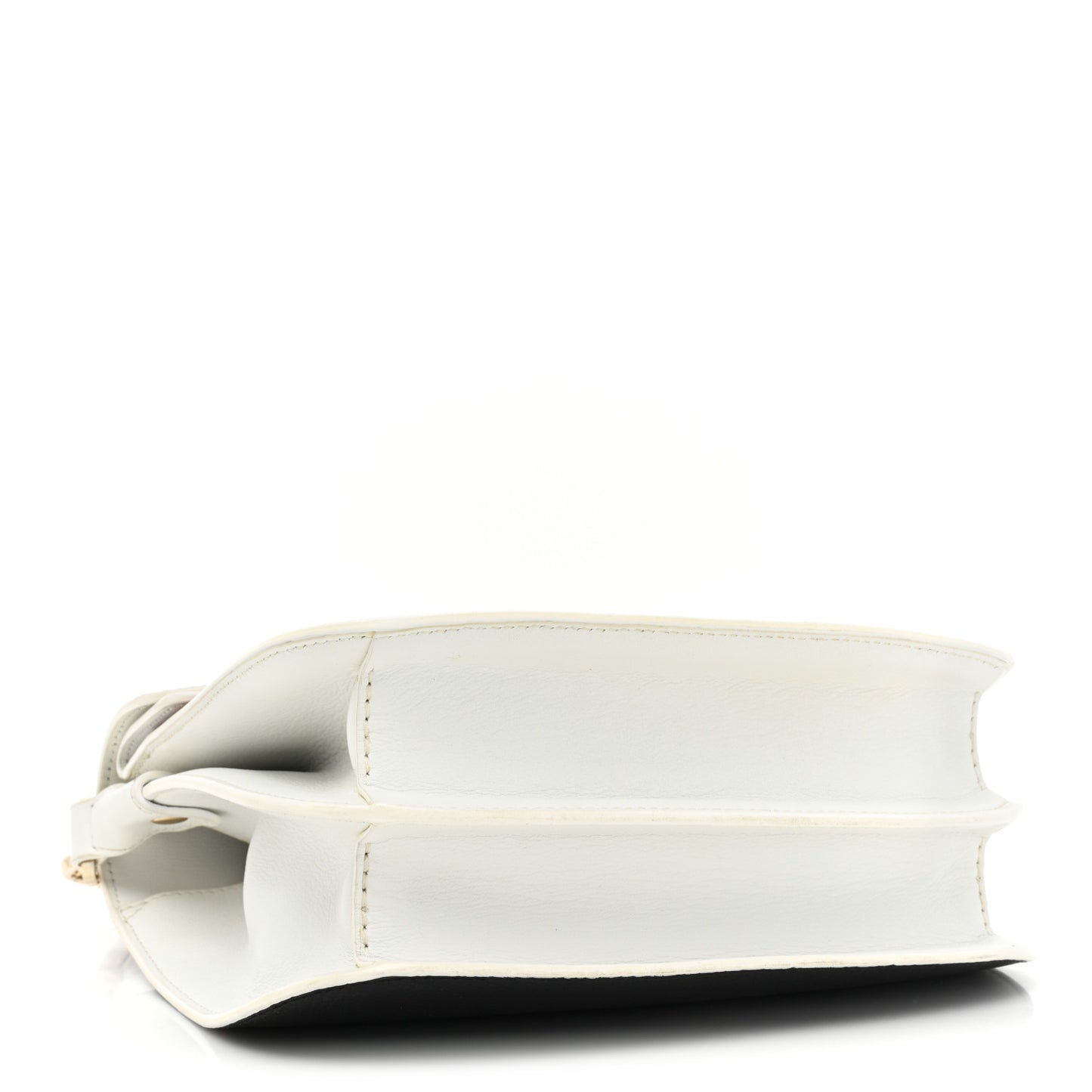 Visetos Calfskin Small Patricia Crossbody Bag Cognac White Black
