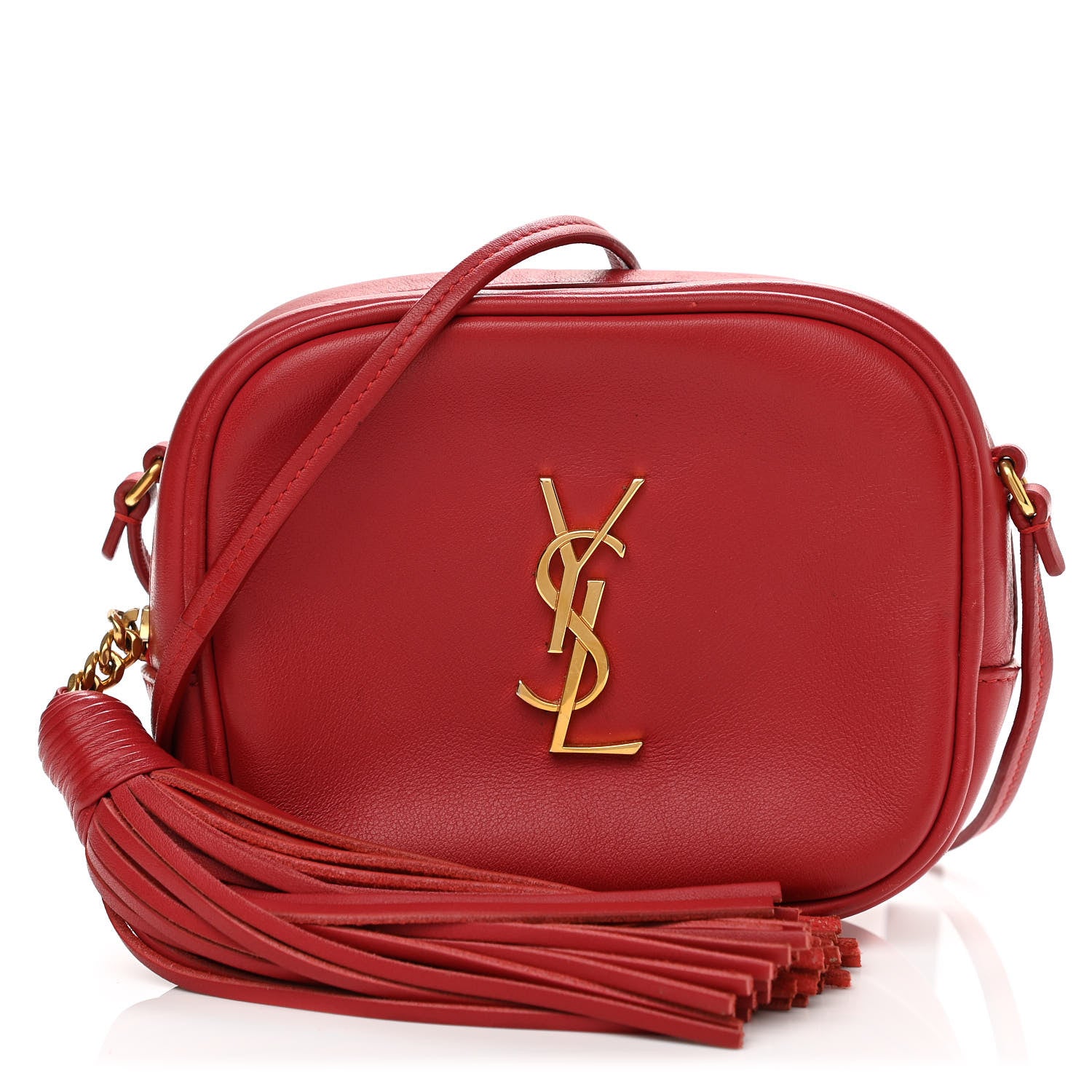 Saint Laurent Nappa Monogram Blogger Bag New Red 1 of 11