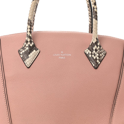 Louis Vuitton Veau Cachemire Snakeskin Soft Lockit MM Magnolia 7 of 9