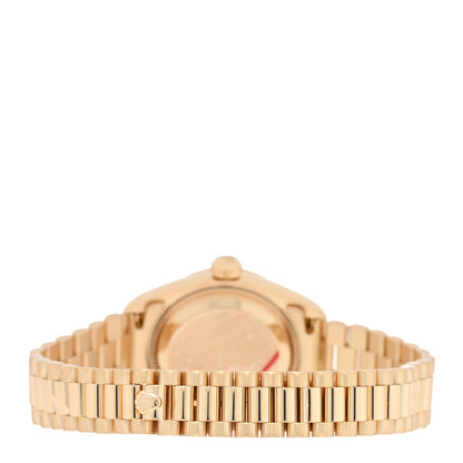 Rolex 18K Yellow Gold Diamond Mother of Pearl 26mm Datejust President Watch 79178 3 of 5