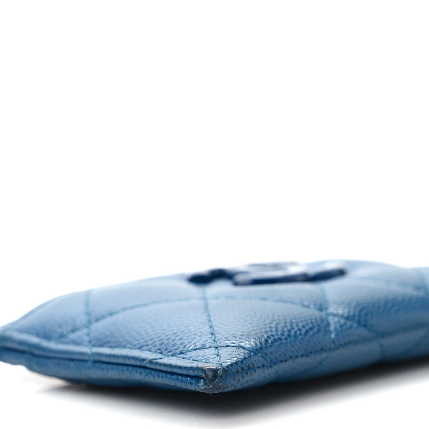 Chanel Caviar Quilted My Everything Card Holder Blue 9 of 13