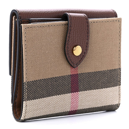 Burberry House Check Luna French Wallet Brown 2 of 11