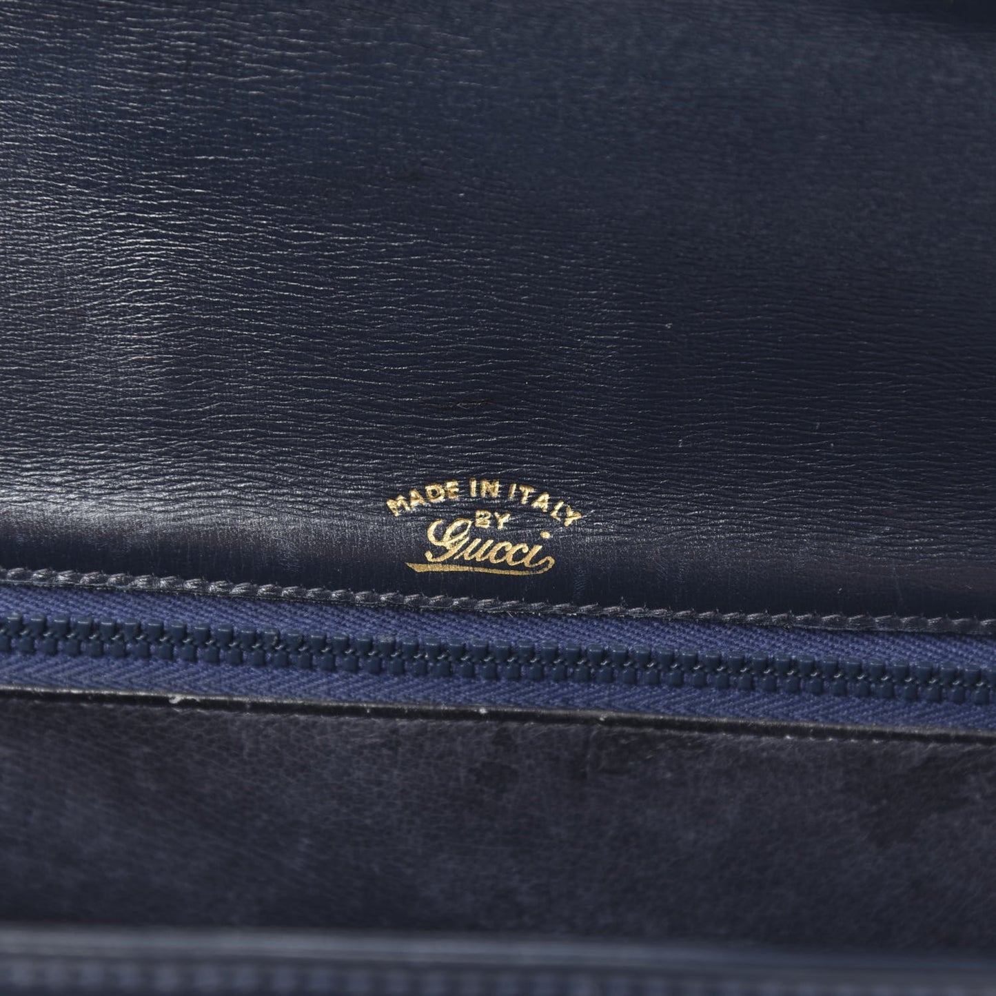 Calfskin Bamboo Top Handle Bag Navy