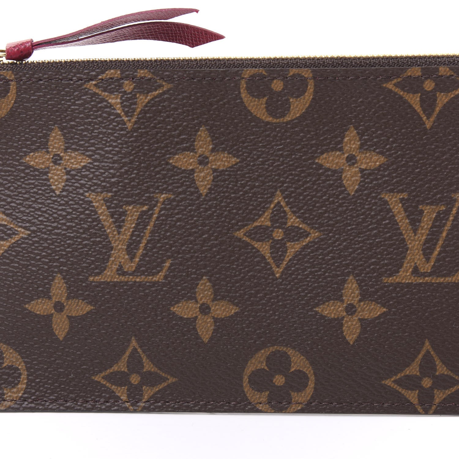 Louis Vuitton Monogram Felicie Chain Wallet Zippered Insert Fuchsia 8 of 8
