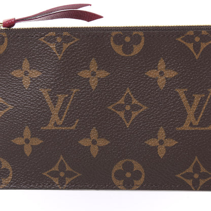 Louis Vuitton Monogram Felicie Chain Wallet Zippered Insert Fuchsia 8 of 8