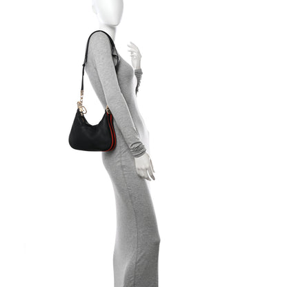 Gucci Aria Calfskin Web Small Attache Shoulder Bag Black 2 of 10