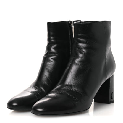 Saint Laurent Nappa Vendome Loulou Ankle Zip Boot 39 Black 4 of 13
