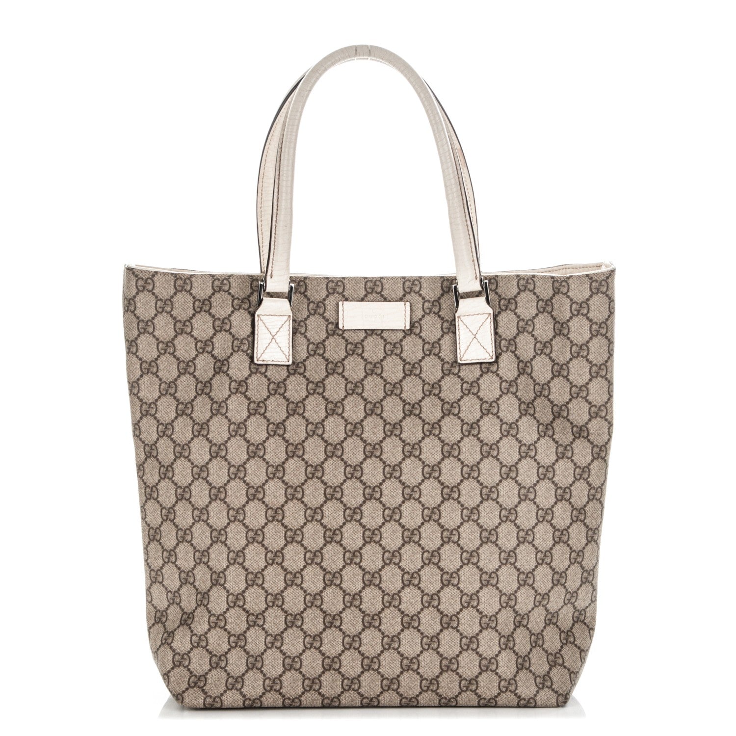 Gucci GG Plus Monogram Small Vertical Tote Off White 1 of 8