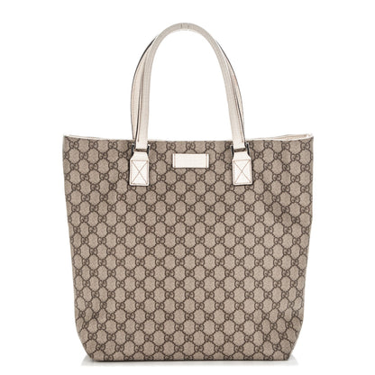 Gucci GG Plus Monogram Small Vertical Tote Off White 1 of 8