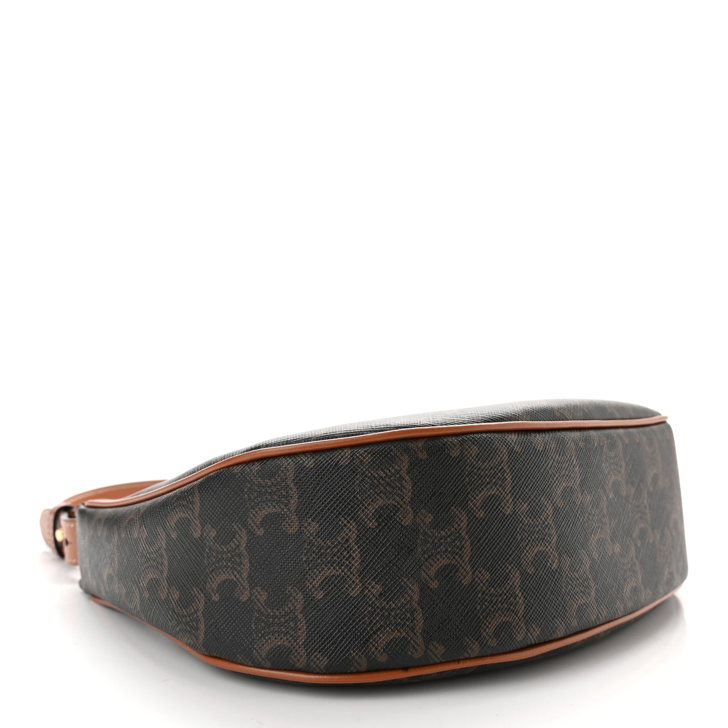 Triomphe Canvas Calfskin Ava Shoulder Bag Tan