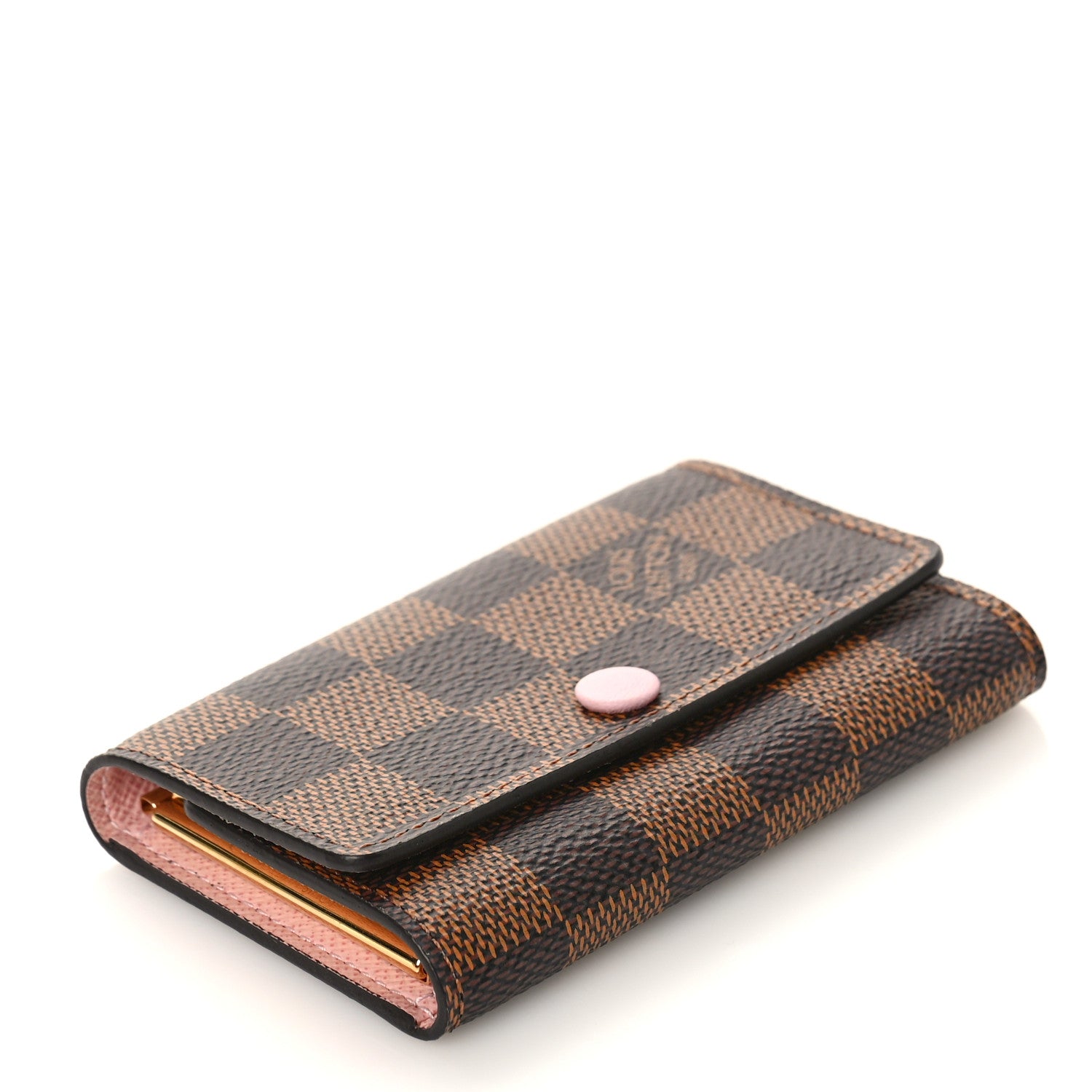 Louis Vuitton Damier Ebene Multicles 6 Key Holder Rose Ballerine 7 of 9