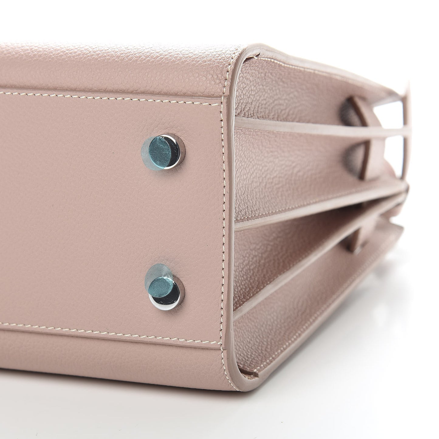 Grained Calfskin Baby Sac De Jour Antique Rose
