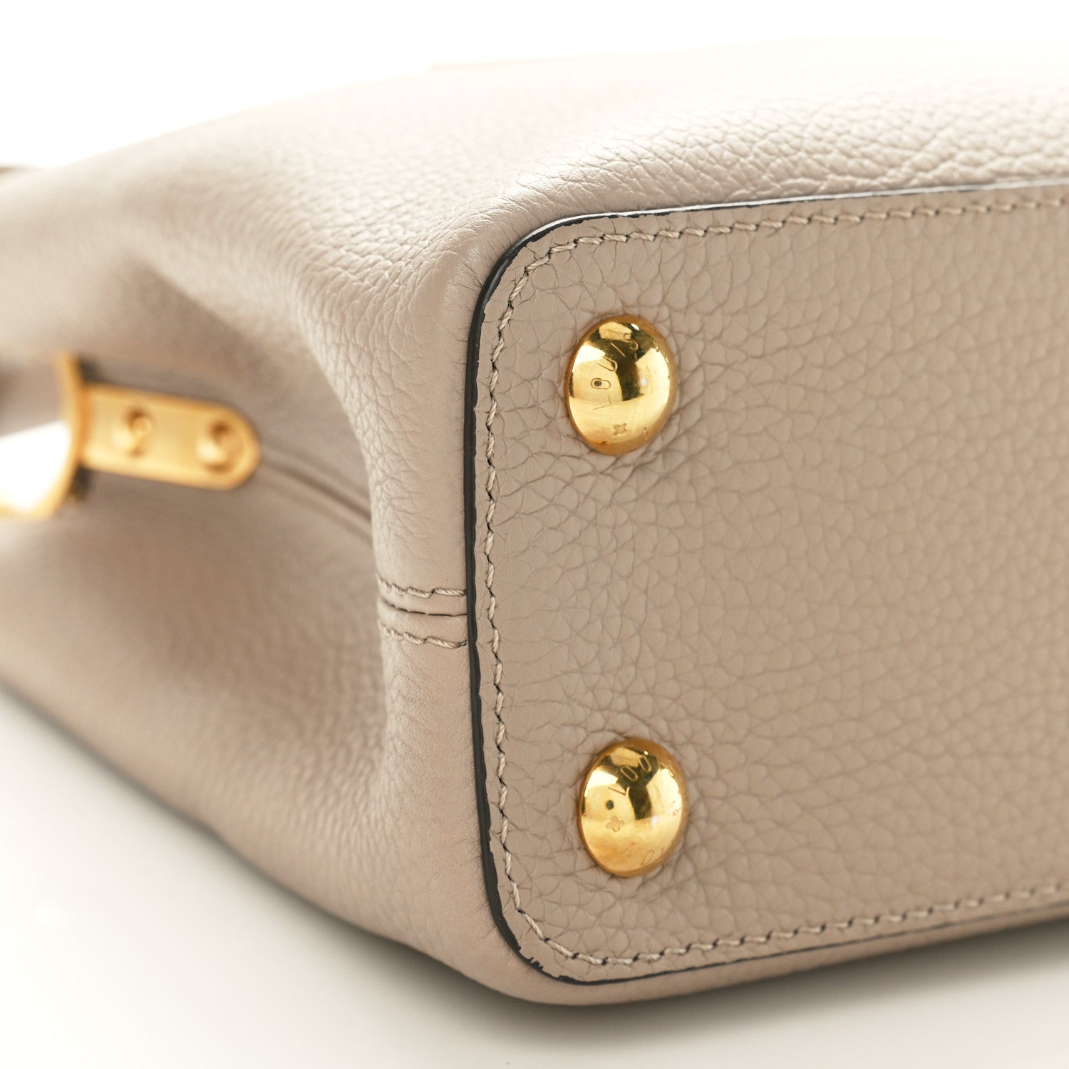 Louis Vuitton Taurillon Capucines BB Galet 8 of 9