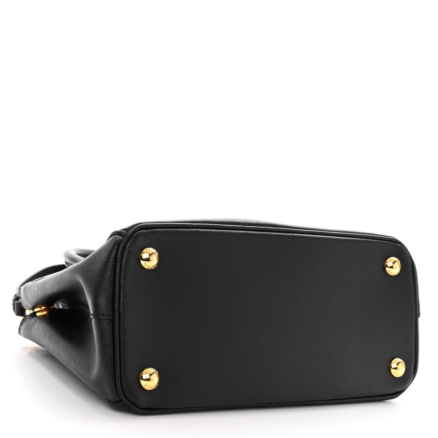 Saffiano Small Galleria Double Zip Tote Black