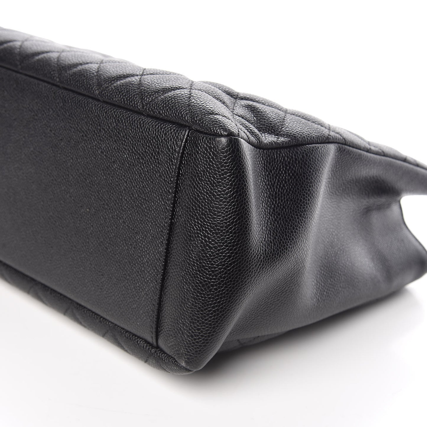 Caviar Quilted Grand Shopping Tote GST Black