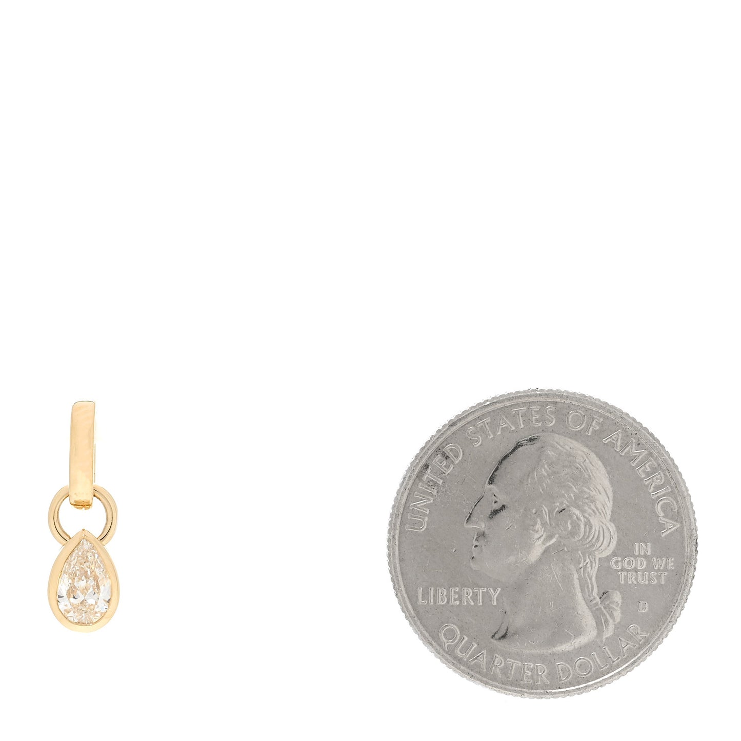 18K Yellow Gold Diamond Forever & Always a Pair Pendant