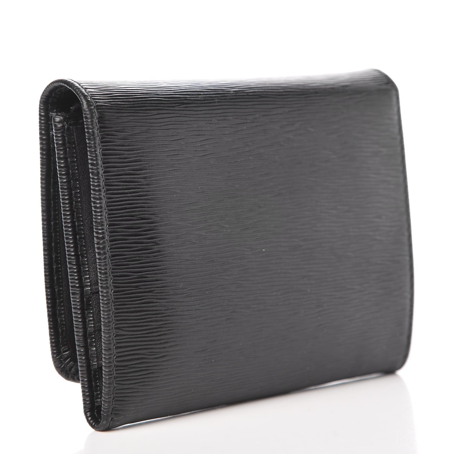 Prada Vitello Move Tri-Fold Compact Wallet Black 3 of 8