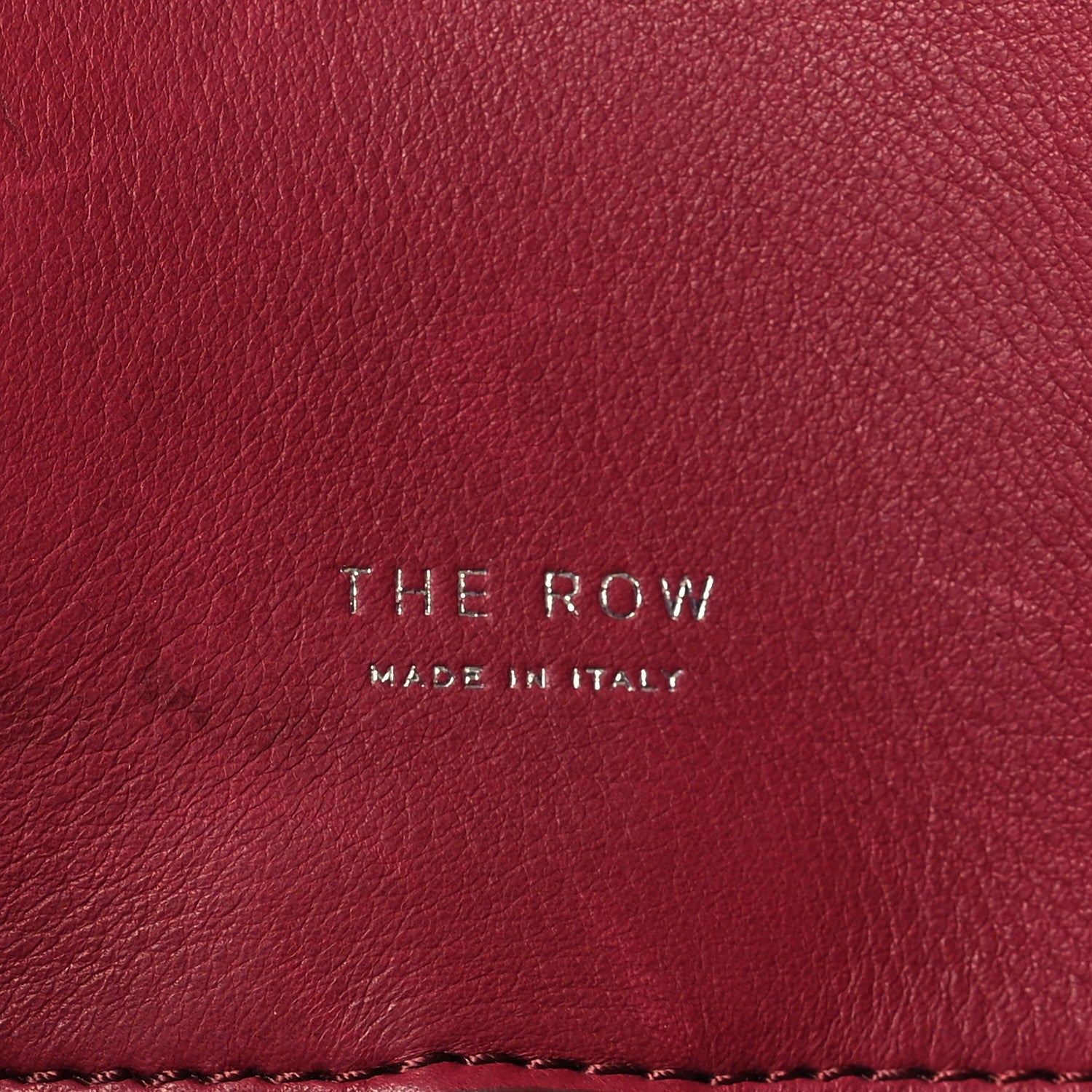 The Row Polished Saddle Calfskin Soft Margaux 15 Amaranto 6 of 9