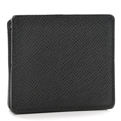 Louis Vuitton Taiga Porte-Monnaie Boite Coin Purse Black 3 of 8