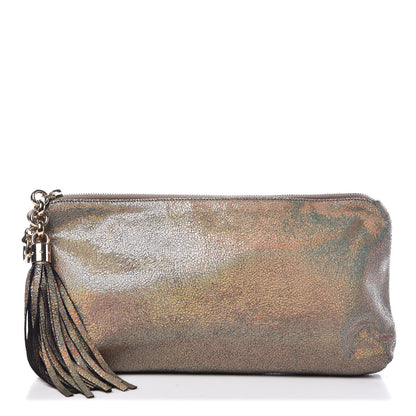 Gucci Metallic Crackled Calfskin Sienna Small Clutch Gold 1 of 10
