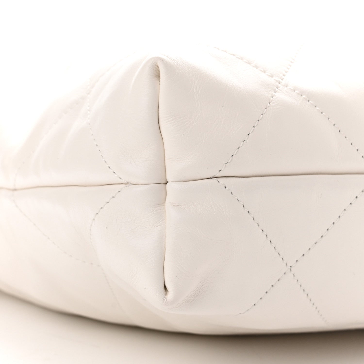 Chanel Shiny Calfskin Quilted Small Chanel 22 White 10 of 11