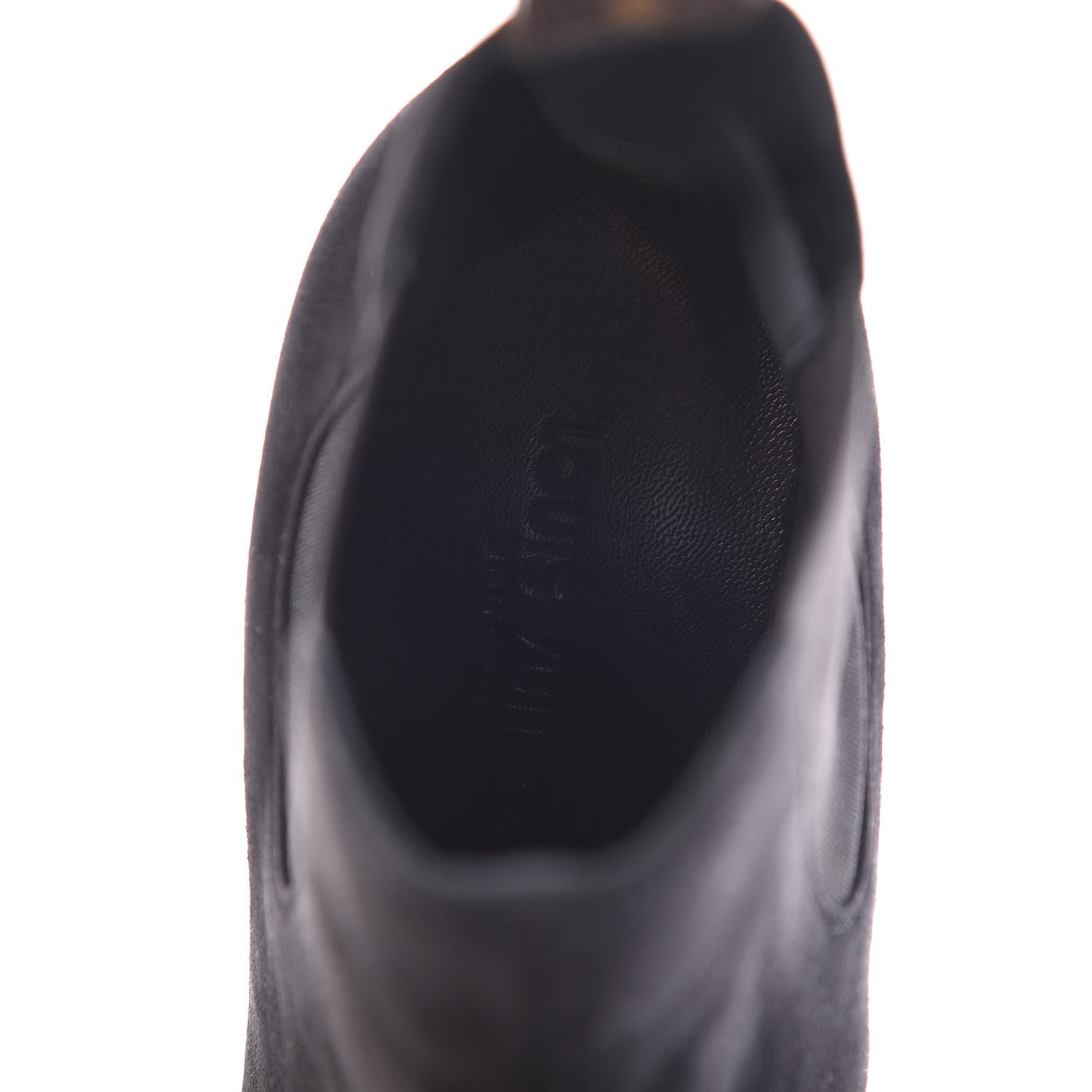 Louis Vuitton Suede Monogram Uniformes Cap Toe Chelsea 75mm Ankle Boots 36 Black 8 of 9