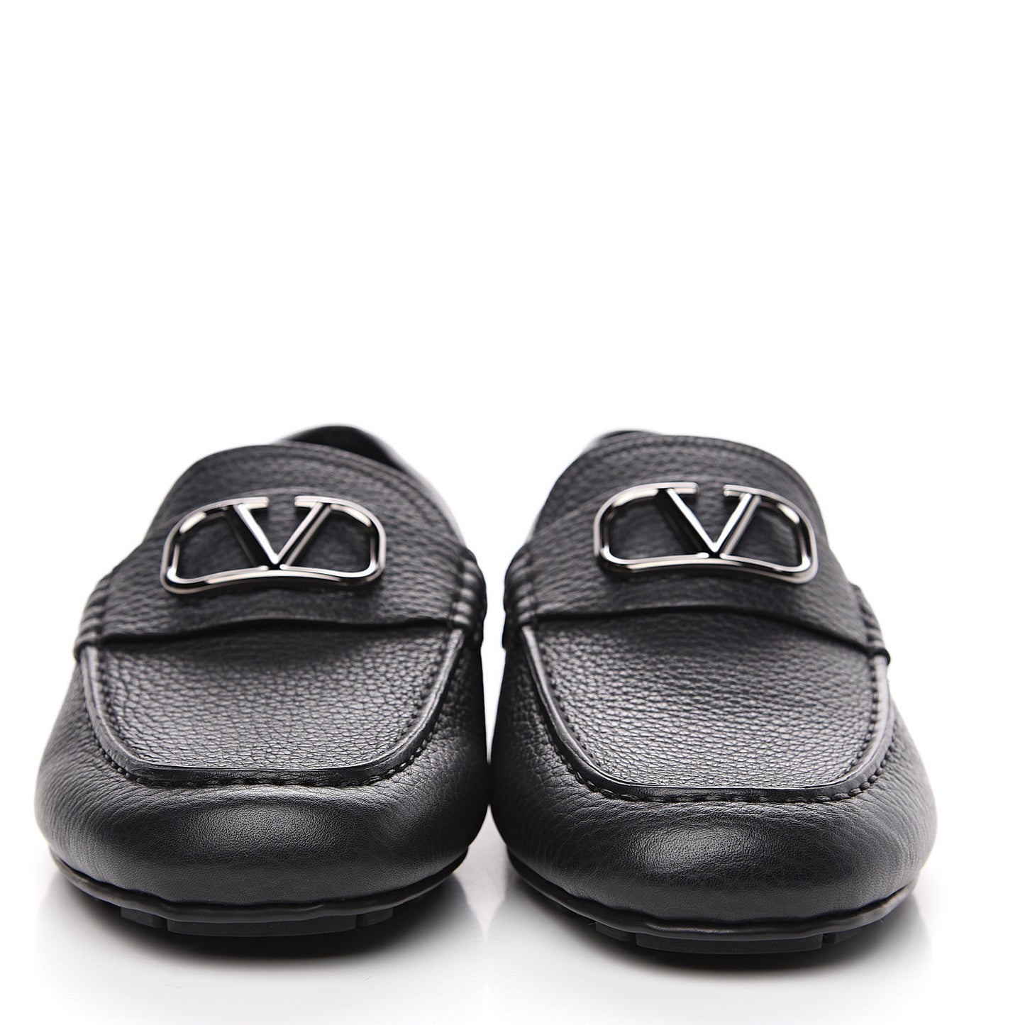 Calfskin Vlogo Loafers 42 Black