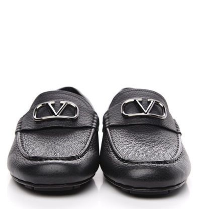 Valentino Garavani Calfskin Vlogo Loafers 42 Black 2 of 8