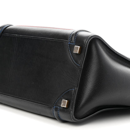 Celine Smooth Calfskin Multicolor Double Stitching Micro Luggage Black 8 of 8