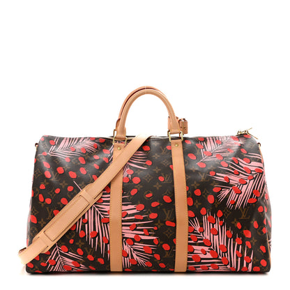 Louis Vuitton Monogram Jungle Dots Keepall Bandouliere 50 Sugar Pink Poppy 1 of 13