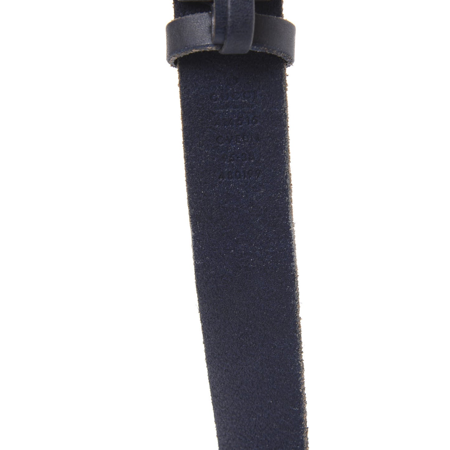 Cuoio Toscano Nickel Double G 30mm Belt 95 38 Blue