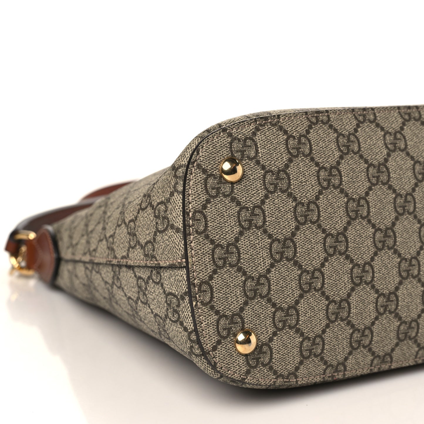 GG Supreme Monogram Linea A Hobo Brown