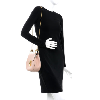 Chloe Grained Lambskin Drew Shoulder Bag Cement Pink 2 of 7