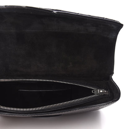 Alexander Wang Calfskin Crocodile Embossed Clutch Black 5 of 6