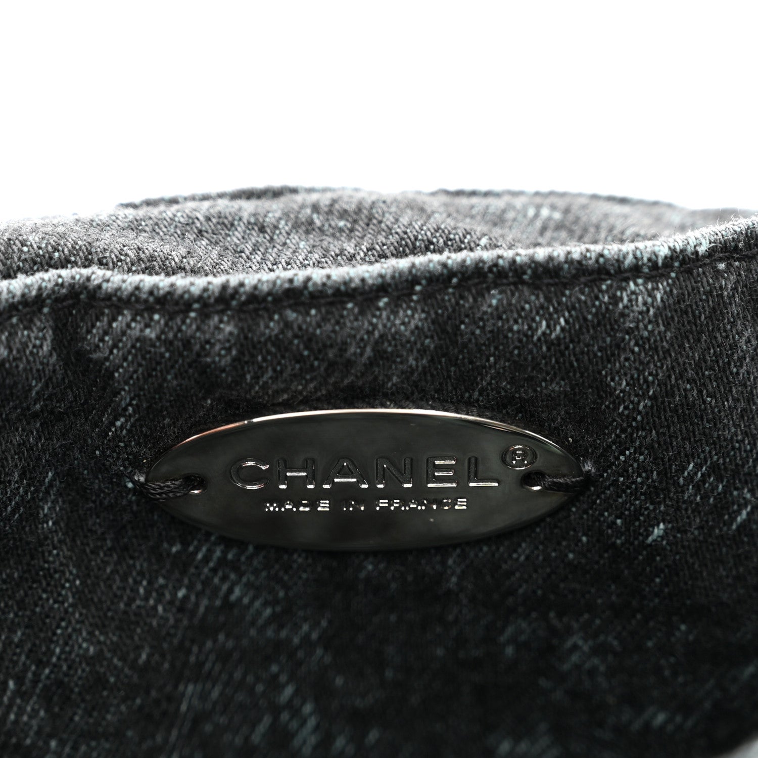 Chanel Washed Denim Quilted Small Denimpression Flap Blue Black Blue Black 7 of 11
