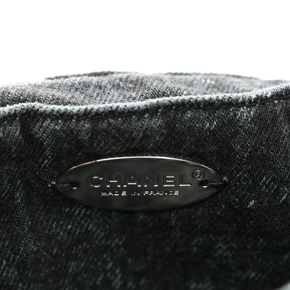 Chanel Washed Denim Quilted Small Denimpression Flap Blue Black Blue Black 7 of 11